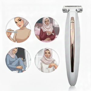 ماكينة-إزالة-الشعر-الكهربائية-للنساء-لطيفة-على-البشرة-قابلة-لإعادة-الشحن